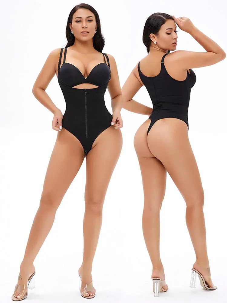 Waist Trainer Bodysuit Thong Shapewear for Women