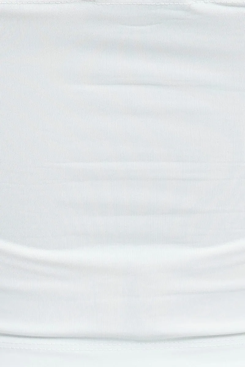 White Crop Top Long Sleeve