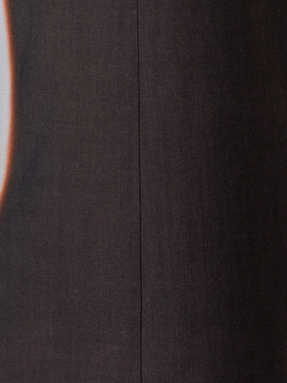 Wide Wool Double-Face Pants with Mocca Loop Print