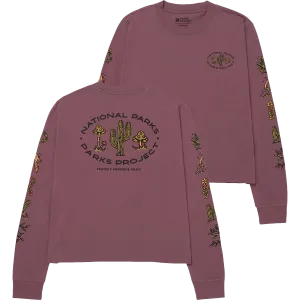 Women's 90s Doodle Parks Boxy Long Sleeve Tee