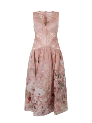 Zimmermann Dancer Floral-Lace Sleeveless Dress